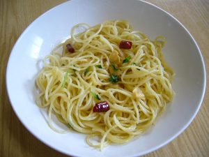 Spaghetti olio aglio e peperoncino